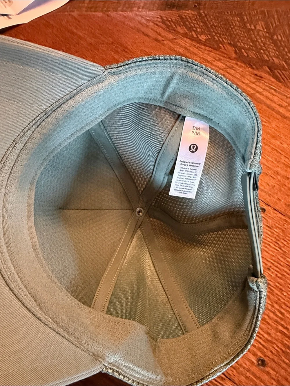 lululemon athletica women’s Sage Green Mesh Trucker Hat Sz s/m